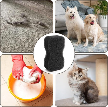 Cididu 6 Pack Horse Groomer Sponge, Durable Horse Bath Sponge Block for Cleaning and Massage, Reusable Brush Scrubber for Body Hair, Horses Grooming Tool Supplies for Large Dog and Cat, Easy to Grasp