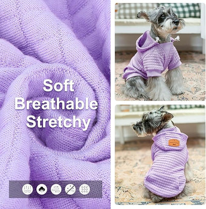 BEAUTYZOO Dog Sweaters for Extra Large Dogs Girl Boy, XXXL Dog Hoodie with Pocket & Leash Hole, Soft Warm Waffle-Like Laminated Cotton Pet Clothes for Cold Weather, Doberman Great Dane Sweatshirt, 3XL