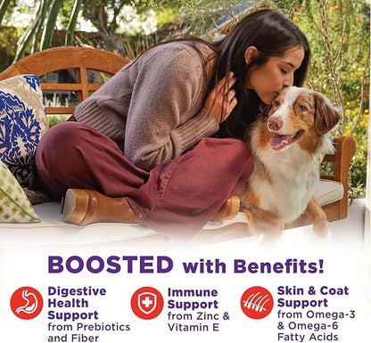 Wellness Bowl Boosters Hearty Toppers, Wet Dog Food Topper for Small, Medium, & Large Breeds, Grain Free, Natural, Beef & Green Beans in Broth, 5.5 Ounce Pouch (Pack of 12)