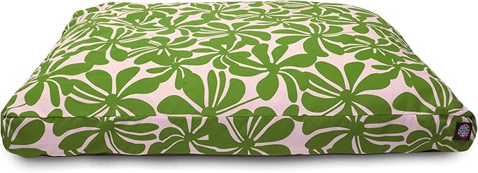Sage Plantation Small Rectangle Indoor Outdoor Pet Dog Bed With Removable Washable Cover By Majestic Pet Products