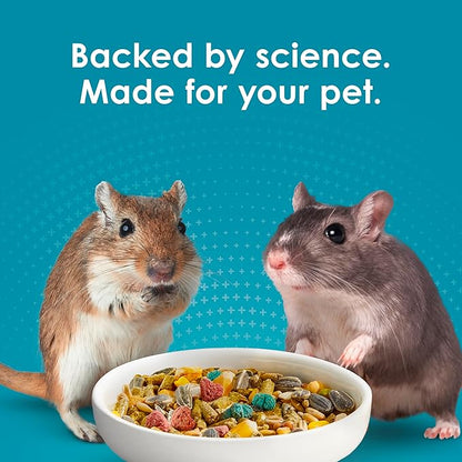 Kaytee Forti-Diet Pro Health Nourish+Protect Hamster and Gerbil Food, Comprehensive Nutrition Backed by Science, Digestive Health, Immune Support, 3 Pounds
