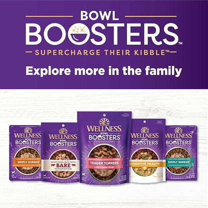 Wellness Bowl Boosters Bare,Dog Food Topper for Small,Medium,& Large Breeds,Grain Free,Natural,Freeze Dried,Turkey,4 Ounce Bag,(Pack of 2)