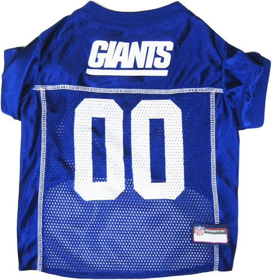 NFL New York Giants Dog Jersey, Size: Small. Best Football Jersey Costume for Dogs & Cats. Licensed Jersey Shirt
