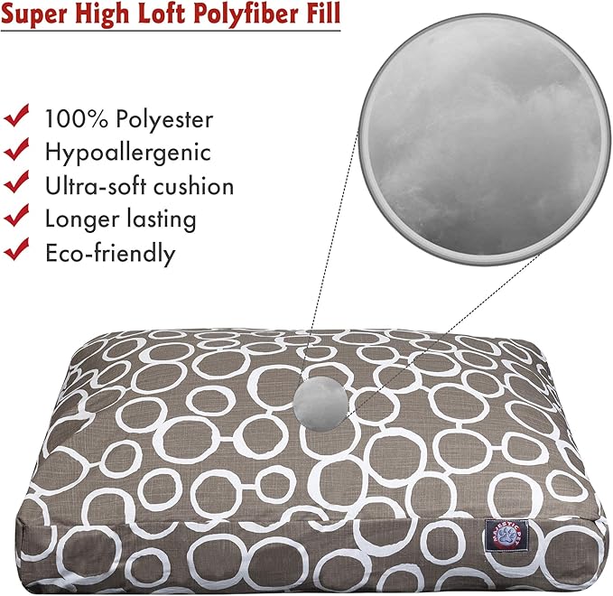 Majestic Pet Fusion Mocha Small Rectangle Pet Bed