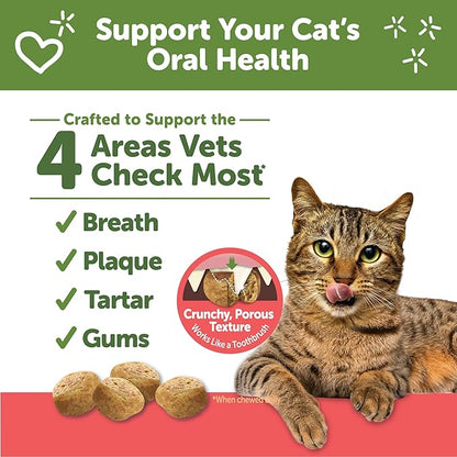 Wellness WHIMZEES Cat Dental Treats, Freshens Breath, Chicken and Salmon Flavor, 2 oz Bag