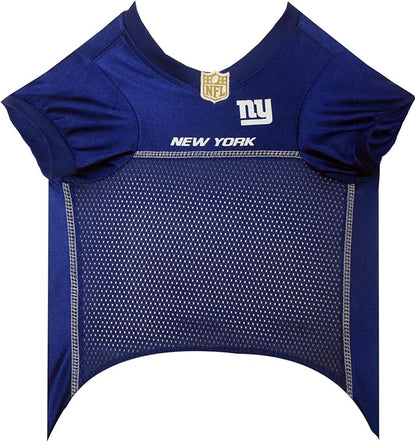 NFL New York Giants Dog Jersey, Size: X-Small. Best Football Jersey Costume for Dogs & Cats. Licensed Jersey Shirt