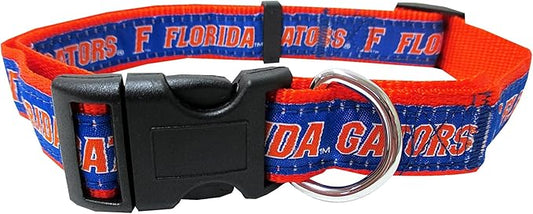 Pets First Collegiate PET Collar OLD VERSION Florida Gators Dog Collar, Size Medium. Best Sports Team Collar for Dogs & Cats. A Shiny & Colorful Dog & Cat Collar Licensed by The NCAA