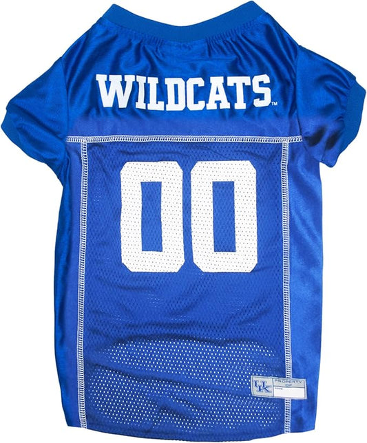 Pets First NCAA College Kentucky Wildcats Mesh Jersey for DOGS & CATS, Large. Licensed Dog Jersey with your Favorite Football/Basketball College Team