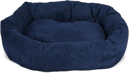 Majestic Pet Villa 32 Inch Shredded Memory Foam Dog Bed for Medium Sized Dog 32x23x7 Inch–Orthopedic Pet Bed - Washable Medium Puppy Mat with Head Support-Pearl