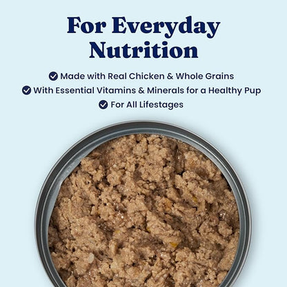 Solid Gold Canned Dog Food for Adult, Puppy & Senior Dogs - High Calorie, High Protein Wet Dog Food w/Real Chicken, Whole Grains & Superfoods for Gut Health - Small, Medium & Large Breed Dogs -6 Pack
