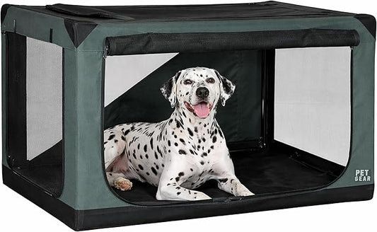 Pet Gear Insta-Fold Soft Crate for Dogs, 42", Deep Pine