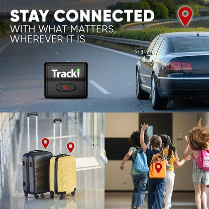 Tracki GPS Tracker with Waterproof Magnetic Mini Box and +3500mAh Battery Extender for Vehicles - 4G LTE, US-Made Tech Small GPS Tracking Device for Car, US & Worldwide (Subscription Required)