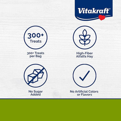 Vitakraft Nibble Rings Small Animal Treat, 10.6 oz Healthy Crunchy Snack for Rabbits, Guinea Pigs, Hamsters & Other Small Pets, Wholesome Wheat & Alfalfa, Added Vitamins & No Artificial Flavors