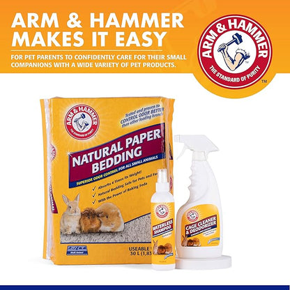 Arm & Hammer Super Absorbent Cage Liners for Guinea Pigs, Hamsters, Rabbits & Small Animals, Odor Control Cage Tray Liners for Wire or Mesh Grate Cages, Trim to Fit, 7 Count - 3 Pack