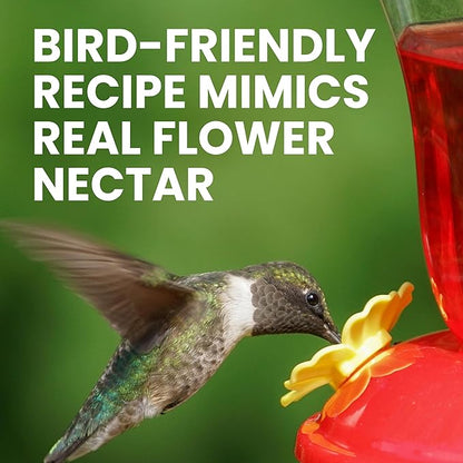 Perky-Pet Hummingbird Nectar Concentrate for Hummingbird Feeder - 32 oz - Makes 96 FL OZ of Red Food Nectar - 238