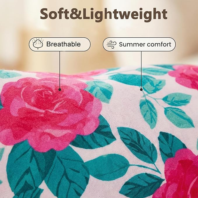 Dog Pajamas Summer Dog Clothes for Small Medium Dogs Girl Dog Pjs Cute Doggie Onesie Breathable Puppy Clothes Soft Stretchy Cat Pet Outfit (Rose Flower, X-Large)