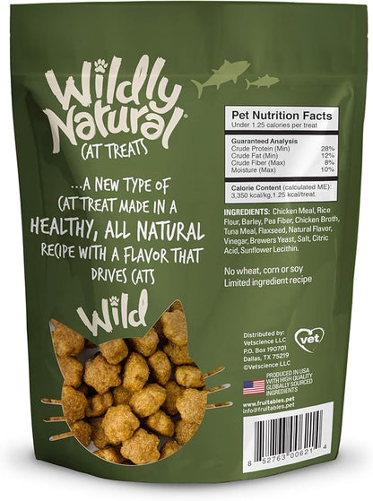 Wildly Natural Cat Treats, Tuna Flavor, 2.5 oz (Pack of 2)