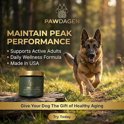 Dog Longevity Supplement - NMN, NAD+, CoQ10 All Breeds & Ages-Active & Senior Dog Vitamins - 14 Ingredients for Brain Health, Energy & Cellular Vitality - Made in USA - 90 Chews
