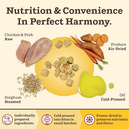 Primal Kibble in The Raw, Freeze Dried Dog Food, Puppy Recipe, Scoop & Serve, Made with Raw Protein, Whole Ingredient Nutrition, Crafted in The USA, Dry Dog Food 1.5 lb Bag