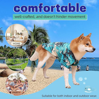 Dog Shirts Hawaii Dog Clothes for Small Medium Large Dogs Owner and Pet Shirts are Sold Separately