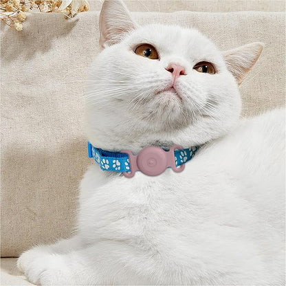 Vancle at Case for Dog Collar, Waterproof Apple Air Tag Protective Holder GPS Tracking Finder for Pet, Silicone Case for Dog Collar Cat Loop Holder Pet Accessories