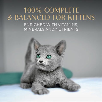 Sheba Perfect Portions Kitten Wet Cat Food Pate Turkey Entree, 2.6 oz. Twin-Pack Trays (24 Count, 48 Servings)