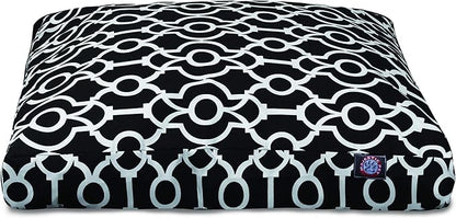 Majestic Pet Athens Black Medium Rectangle Pet Bed