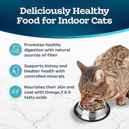 Blue Buffalo Tastefuls Adult Indoor Dry Cat Food, Chicken & Brown Rice, 3-lb Bag