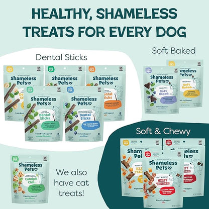 Shameless Pets Crunchy Dog Treats - Snack Mix Variety, 10oz - Healthy Dog Biscuits & Cookies Treats for Small, Medium, and Large Dogs - Made in The USA - Free from Corn & Soy