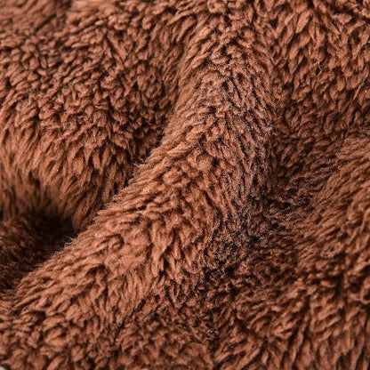 Yikeyo Dog Sweater Dress,Winter Dog Clothes Sweater Dress for Small Dogs Girl, Plaid Hem, Turtleneck, Fluffy Female Warm Pet Fuzzy Puppy Coat Apparel Outfit Yorkie Chihuahua Clothes, XXS, Brown