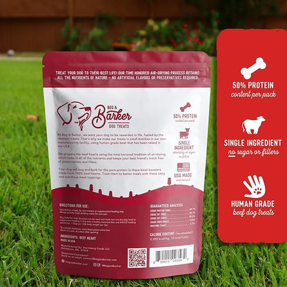 Beg & Barker Beef Dog Food Toppers (8 Ounce, Pack of 1) – 100% Made in USA Single Ingredient Meal Topper for Picky Eaters – Meal Enhancer with Whole Beef – Meal Mixers for Dogs, Human Grade