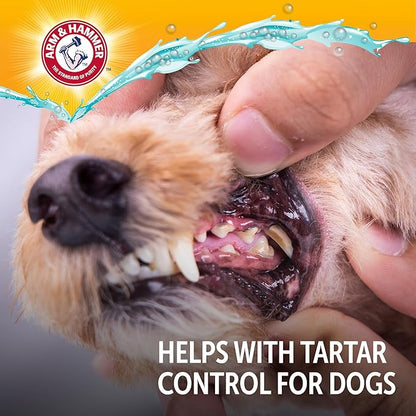 Arm & Hammer Complete Care Dental Water Additive for Dogs, Dog Breath Freshener, Dog Mouth Wash or Dental Rinse, Simply Add to Pet Drinking Water for Fresher Breath, Value Size 35 FL OZ