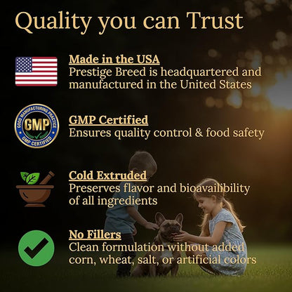 Multivitamins, Balanced Nutrition for Your French Bulldog, 90 Count, Made in the USA with Real Bacon