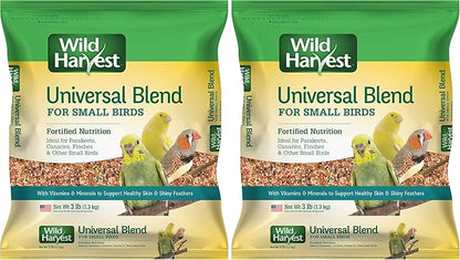 Wild Harvest Bird Seed Collection: Daily Blends and Advanced Nutrition for Parakeet, Canaries, Finches, Cockatiel, Parrots and More. (Pack of 2)