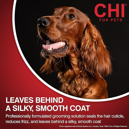 CHI for Dogs Deep Moisture Shampoo, pH Balanced Hydrating Dog Shampoo for Dry Skin, Sulfate and Paraben Free, Ionic Technology for Soft Shiny Coat, Dogs and Puppies 8 Weeks+, Made in the USA, 16 Fl Oz