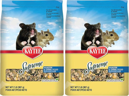 Kaytee Supreme Hamster & Gerbil Food, 2 Lb (Pack of 2)