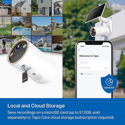 Tapo MagCam 4K Outdoor Wireless Security Camera - Up to 200-Day Battery, Magnetic Mount, Person/Vehicle Detection, Subscription-Free Local Storage or Optional Cloud, Compatible with Alexa, C460