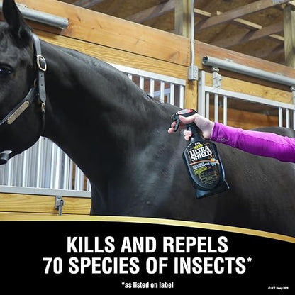Absorbine UltraShield EX 32oz Sprayer Insecticide, Kills & Repels Flies, Mosquitoes, Ticks, Fleas, Lice, Use on Horses, Dogs, Premises