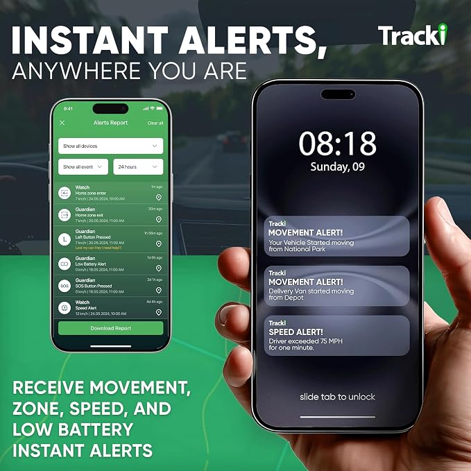 Tracki Pro GPS Tracker for Vehicles, Subscription Required, Cancel Anytime – Track Cars & Assets for Months – Hidden GPS Tracker for Car