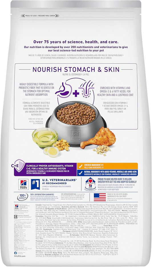 Hill's Science Diet Adult Sensitive Stomach & Skin Small Bites Dry Dog Food, Chicken, 4 lb. Bag