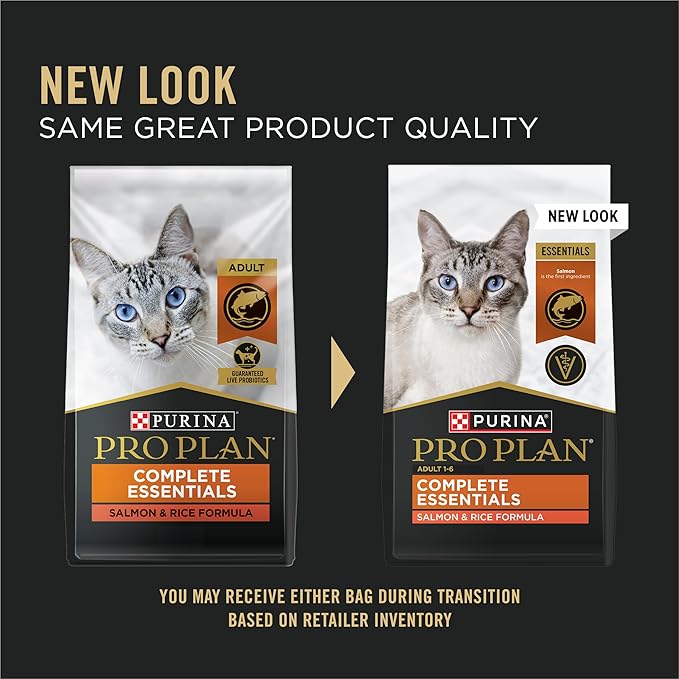 Purina Pro Plan High Protein Cat Food With Probiotics for Cats, Salmon and Rice Formula - 7 lb. Bag