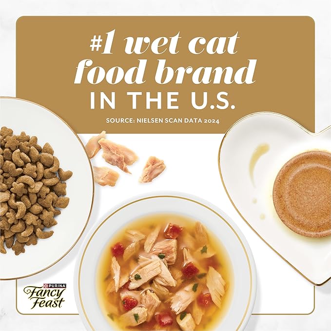 Purina Fancy Feast Petites Grilled Chicken Entrée With Rice In Gravy Gourmet Wet Cat Food - (Pack of 12) 2.8 oz. Tubs