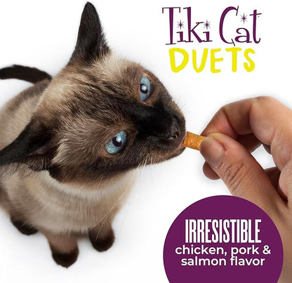 Tiki Cat Duets Cat Treats, Chicken Flavor, 2 oz. Pouch (8 Count)