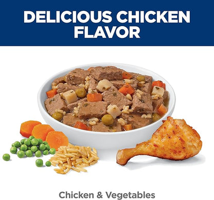 Hill's Science Diet Adult 7+ Wet Dog Food, Chicken & Vegetables, 12.8 oz. Cans, 12-Pack
