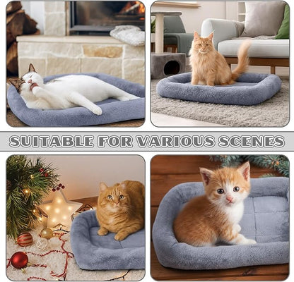 Sintuff 4 Pack Self Warming Cat Bed 15.7 x 11.8 Inch Cat Bed for Indoor Cats Heated Pet Crate Mat Extra Warm Thermal Dog Pad Anti-Slip Puppy Kitten Cushion for Pet Lovers Winter Gifts for Christmas