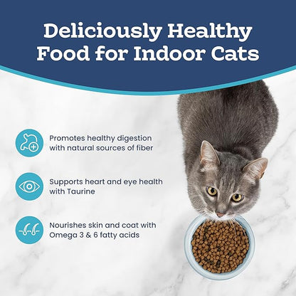 Blue Buffalo Tastefuls Natural Dry Food for Adult Indoor Cats, Chicken & Brown Rice Recipe, 15-lb. Bag