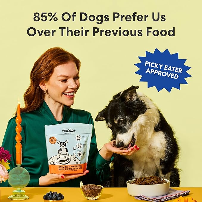 The Pets Table Grain Free Air Dried Dog Food 2 Pack - Beef & Berries + Salmon & Whitefish, 48 Ounce (Pack of 2)