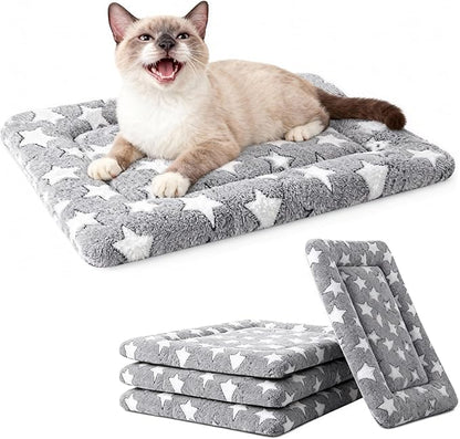 Dog Bed Mat, Reversible Crate Pads for Small/Medium/Large Dogs & Cats Sleeping, Portable & Soft, Dog Beds Crate Pad (Grey, XS(18"*14"*1.5"))