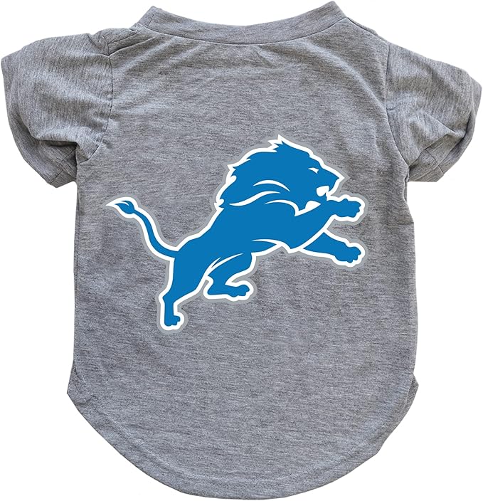 Littlearth NFL Detroit Lions Pet T-Shirt, Team Color, X-Large