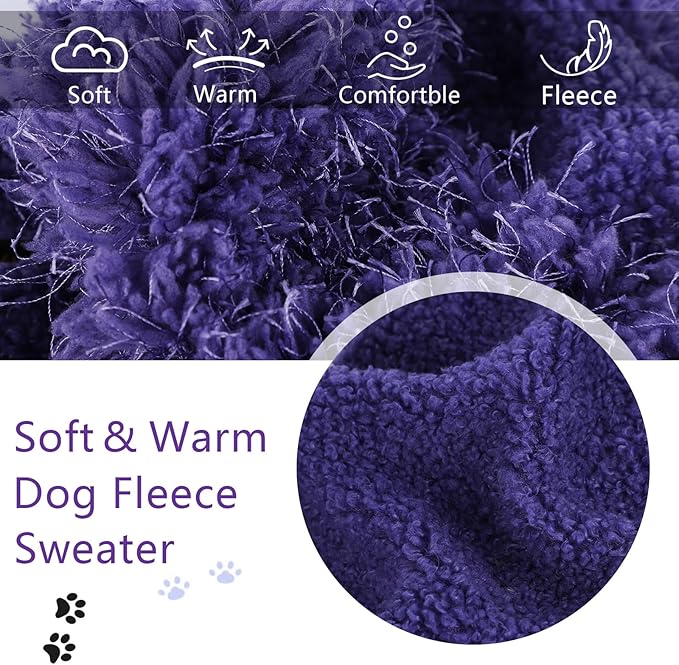Dog Sweater for Small Dogs Girl Boy Puppy Clothes Turtleneck Dog Pullover XXS Chihuahua Sweatshirt Dog Coats for Small Dogs Cat Sweater